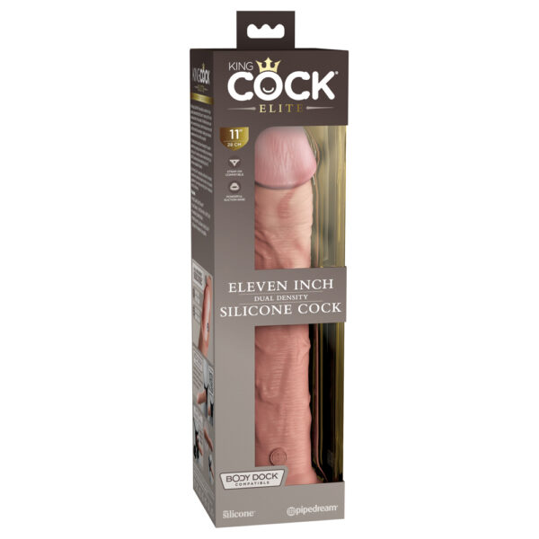 603912769364 King Cock Elite 11" Dual Density Silicone Cock Light