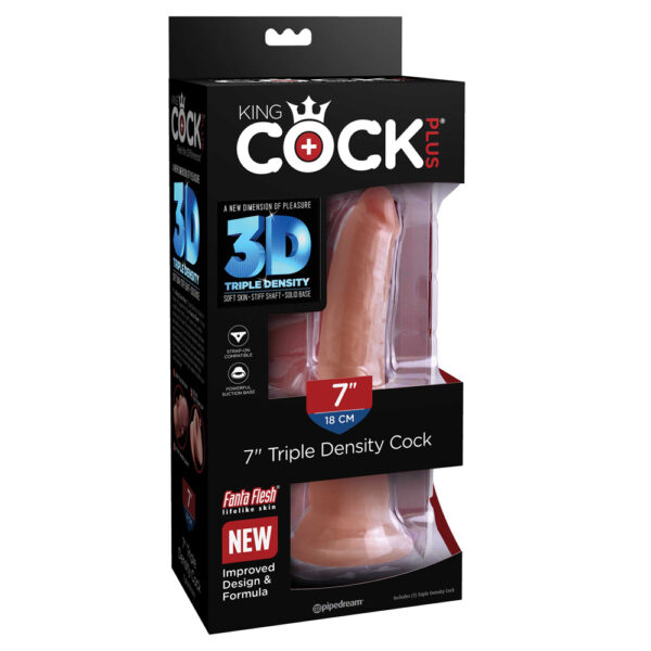 603912770445 King Cock Plus 7" Triple Density Cock Tan