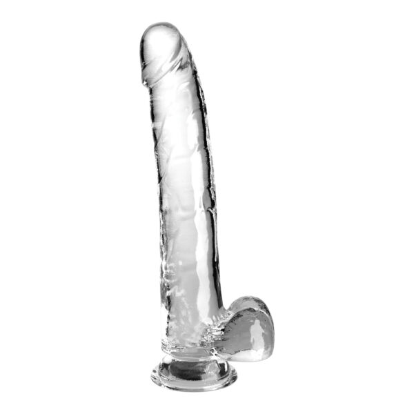 603912774665 2 King Cock Clear 11" With Balls Clear