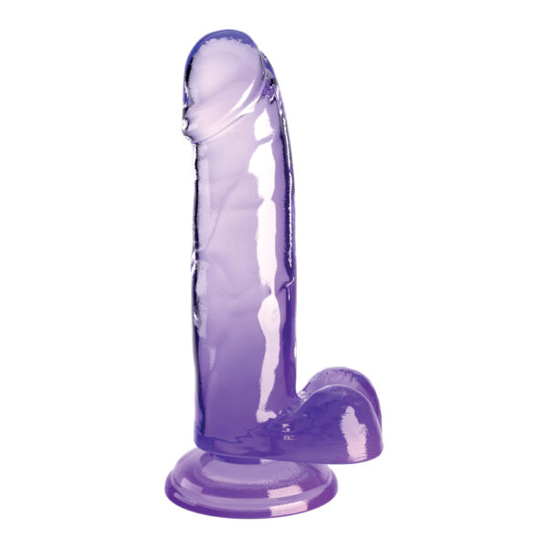 603912774986 2 King Cock Clear 7" With Balls Purple