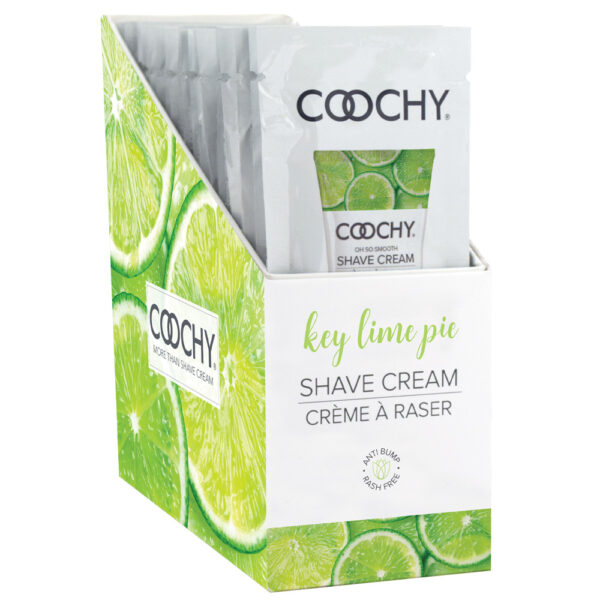 638258903349 Coochy Shave Cream Key Lime Pie 0.5 oz. 24Pc Display