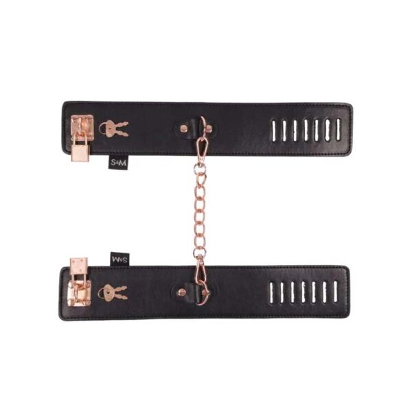 646709098490 3 S&M Brat Locking Cuffs