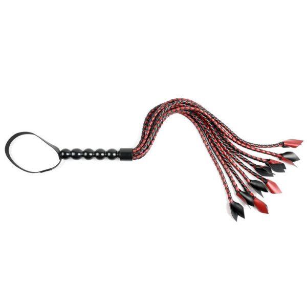 646709480387 2 Saffron Braided Flogger