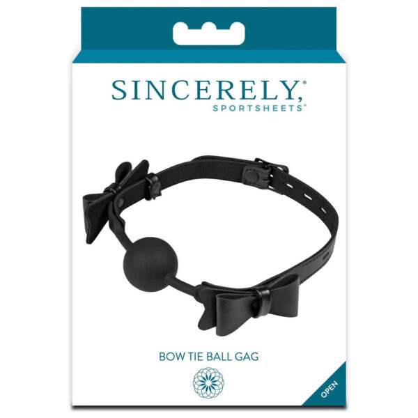 646709520250 Sincereley Bow Tie Ball Gag