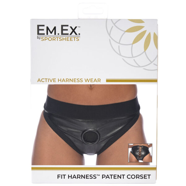 646709661120 Em.Ex. Fit Harness Patent Corset Xl