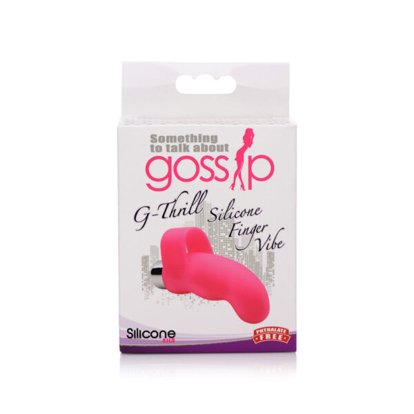 653078941951 G-Thrill Silicone One Touch G Spot Finger Vibe Magenta