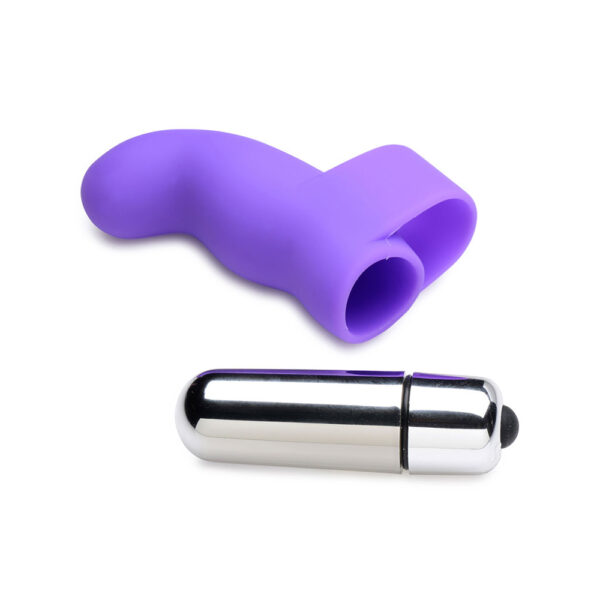 653078941968 2 G-Thrill Silicone One Touch G Spot Finger Vibe Violet