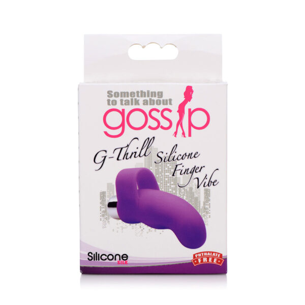 653078941968 G-Thrill Silicone One Touch G Spot Finger Vibe Violet