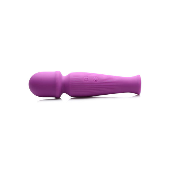 653078942392 2 10X Silicone Vibrating Wand Violet