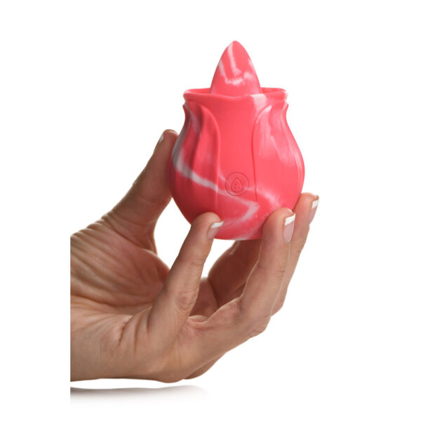 653078943306 3 Gossip Licking Rose 10 Function Rechargeable Silicone Pink Twirl