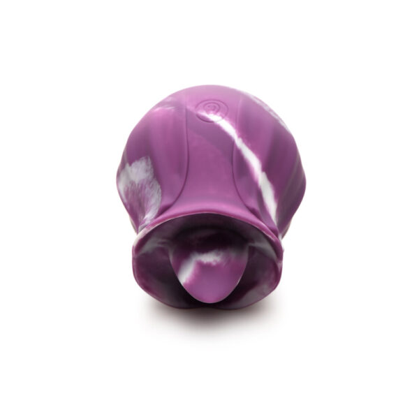 653078943313 2 Gossip Licking Rose 10 Function Rechargeable Silicone Purple Twirl