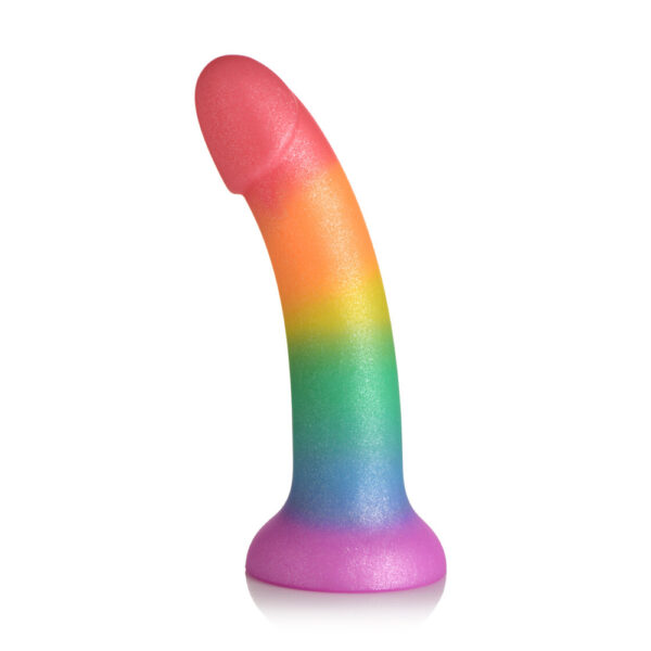 653078943689 2 Simply Sweet 6.5" Phallic Rainbow Dildo