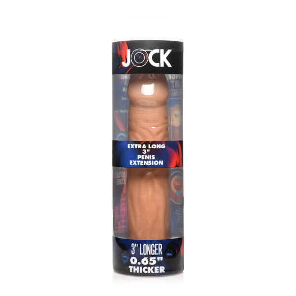 653078943825 Jock Extra Long 3" Penis Extension Sleeve Medium