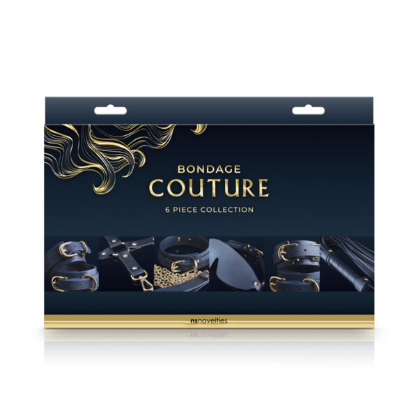 657447103544 Bondage Couture 6 Piece Kit Blue