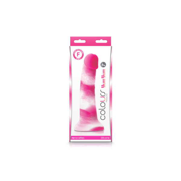 657447103940 Colours Pleasures Yum Yum 7" Dildo Pink