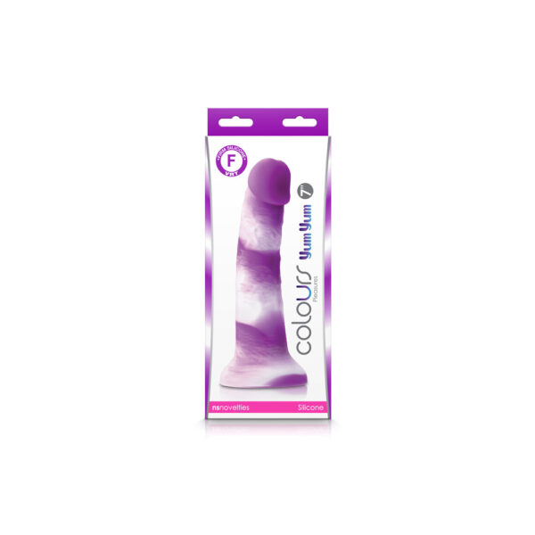 657447103957 Colours Pleasures Yum Yum 7" Dildo Purple