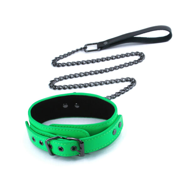 657447105067 2 Electra Collar & Leash Green