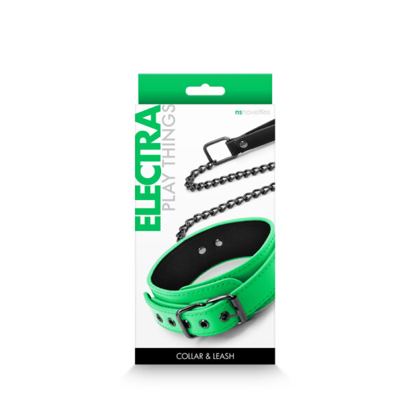 657447105067 Electra Collar & Leash Green