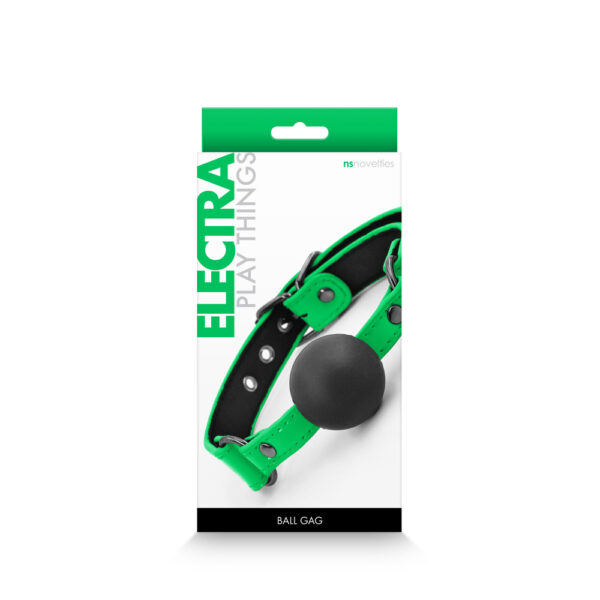 657447105210 Electra Ball Gag Green