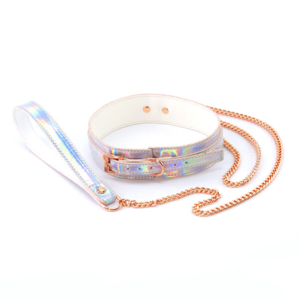 657447105661 2 Cosmo Bondage Collar & Leash Rainbow