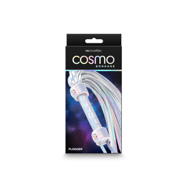 657447105692 Cosmo Bondage Flogger Rainbow