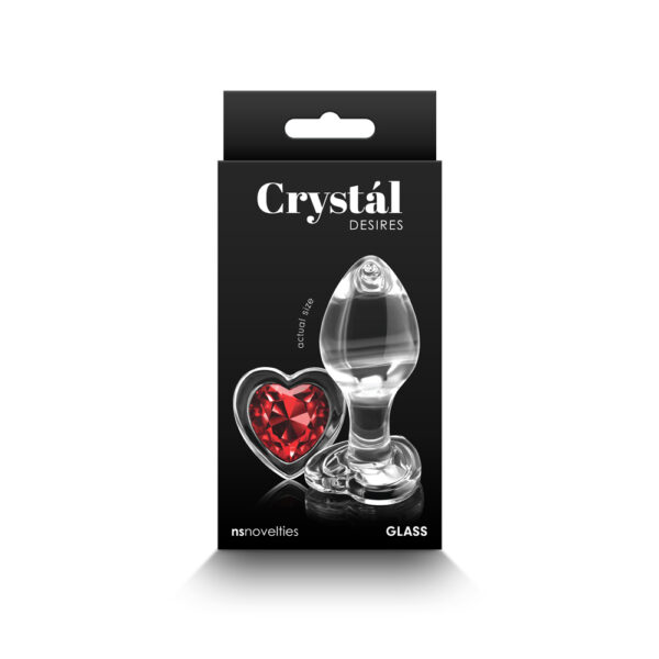 657447105906 Crystal Desires Red Heart Medium