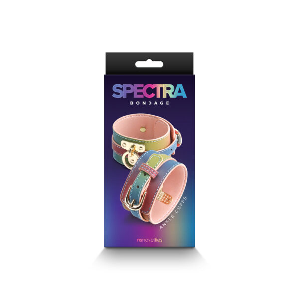 657447106293 Spectra Bondage Ankle Cuffs Rainbow