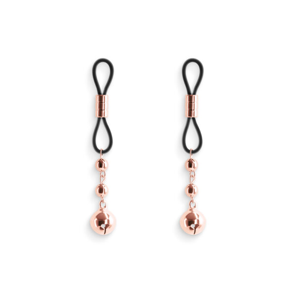 657447106811 2 Bound Nipple Clamps D1 Rose Gold