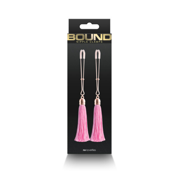 657447106859 Bound Nipple Clamps T1 Pink