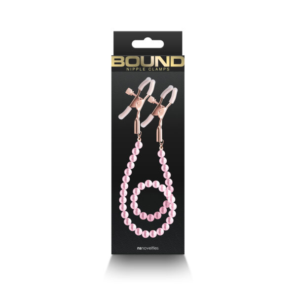 657447106880 Bound Nipple Clamps Dc1 Pink