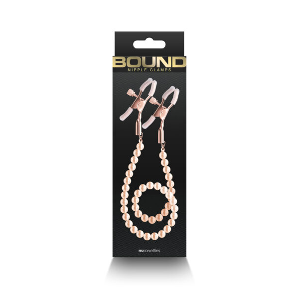 657447106897 Bound Nipple Clamps Dc1 Rose Gold