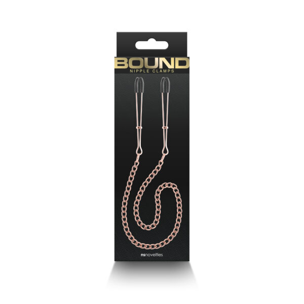 657447106934 Bound Nipple Clamps Dc3 Rose Gold