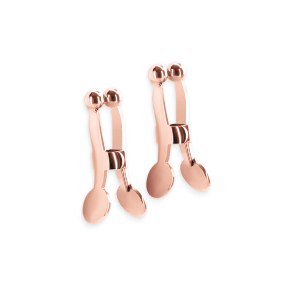 657447106958 2 Bound Nipple Clamps C1 Rose Gold