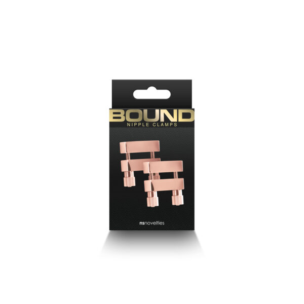 657447107016 Bound Nipple Clamps V1 Rose Gold