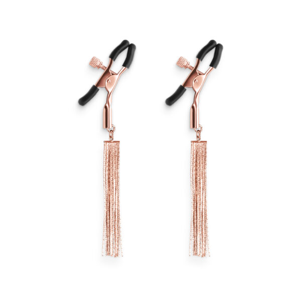 657447107245 2 Bound Nipple Clamps D2 Rose Gold