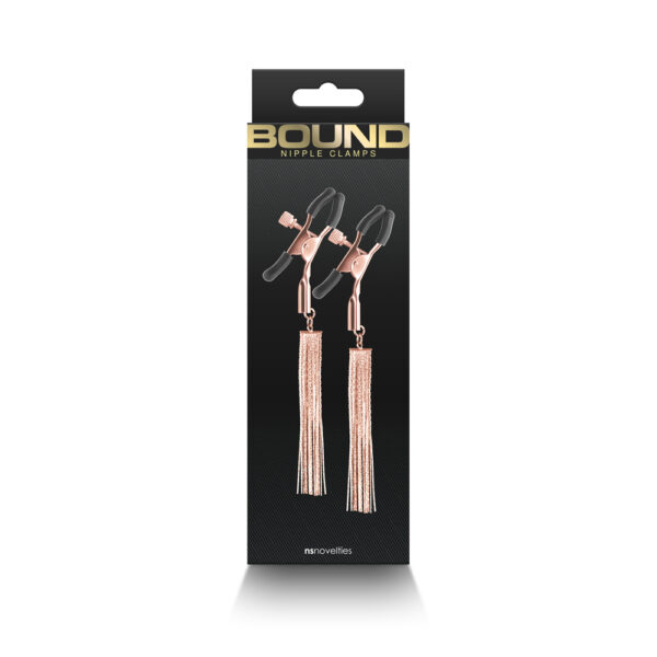 657447107245 Bound Nipple Clamps D2 Rose Gold