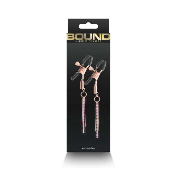 657447107269 Bound Nipple Clamps D3 Rose Gold