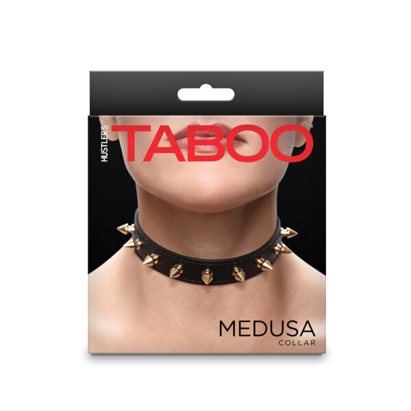 657447108495 Hustler's Taboo Medusa Collar Black