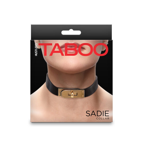 657447108754 Hustler's Taboo Sadie Collar Black