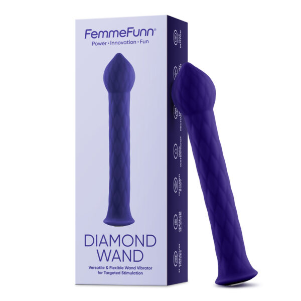 663546904500 Diamond Wand Dark Purple