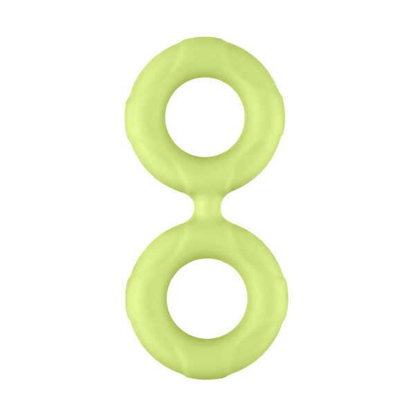 663546904890 2 F-81: Double Ring Liquid Silicone 51Mm Glow