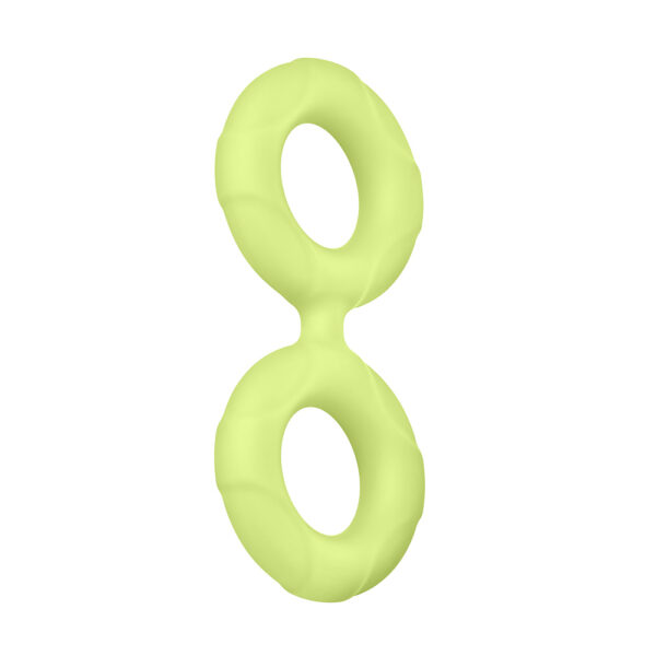 663546904890 3 F-81: Double Ring Liquid Silicone 51Mm Glow
