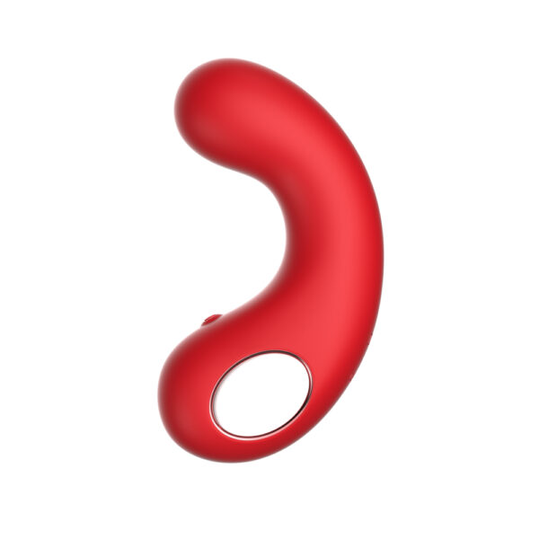 663546905859 3 Cv77: Curved Vibrator Red