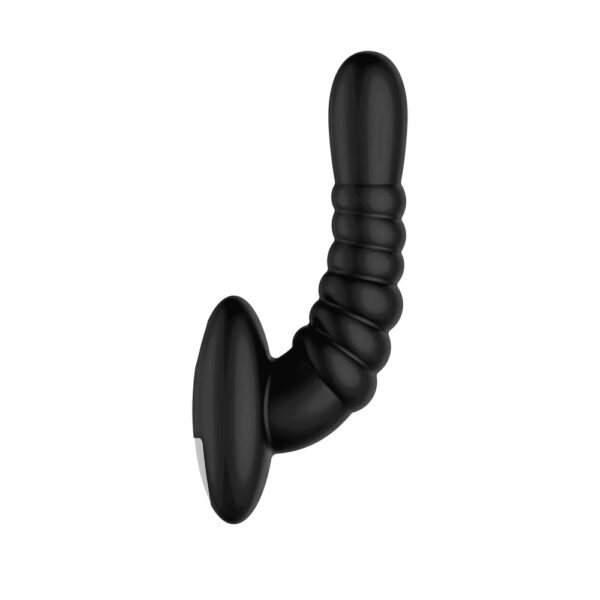 663546906191 3 Ribbed Pro Vibrating Massager Black