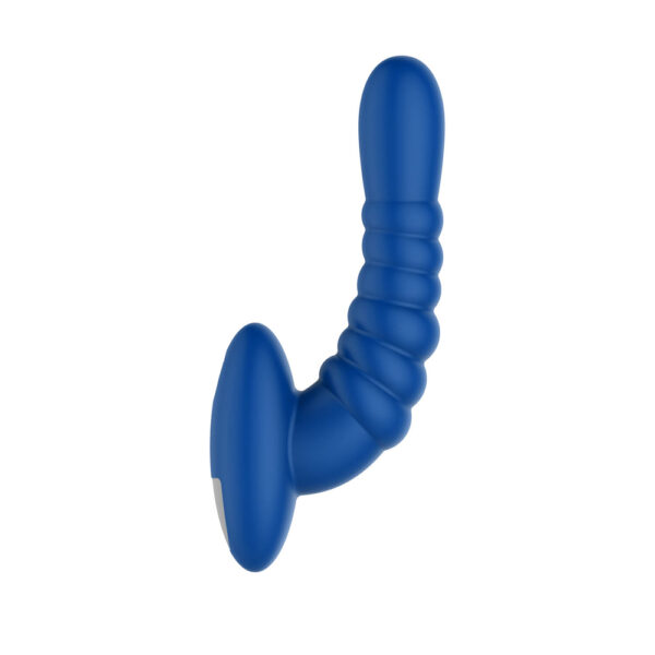 663546906207 3 Ribbed Pro Vibrating Massager Blue