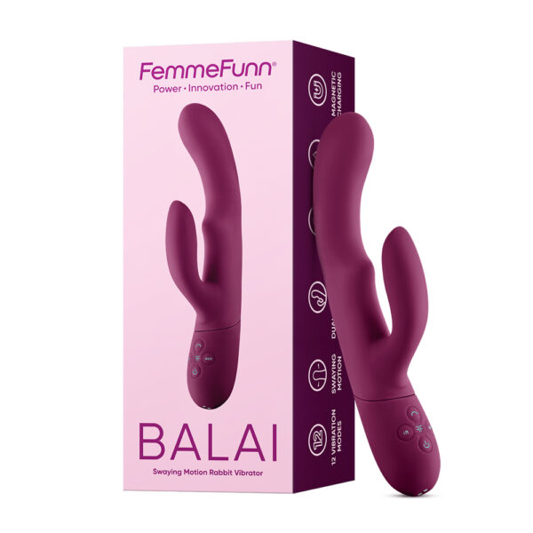 663546906283 Femme Funn Balai Rabbit Dark Fuchsia