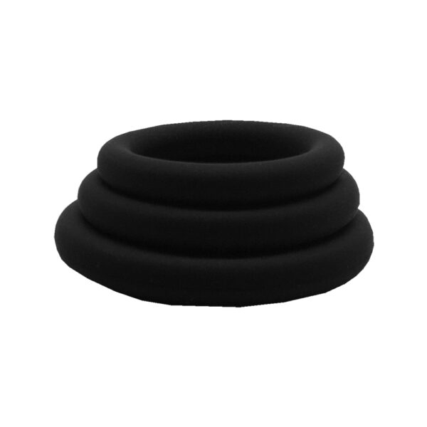 6768903845800 2 Rock Solid Tri-Pack Rubber Gasket Black