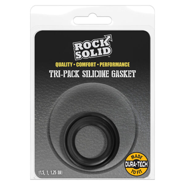 6768903846609 Rock Solid Tri-Pack Gasket Black