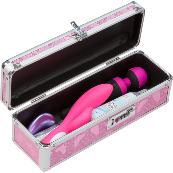 677613099167 2 Powerbullet Lockable Medium Vibrator Case Pink