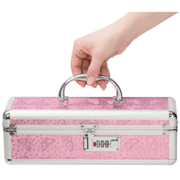 677613099167 3 Powerbullet Lockable Medium Vibrator Case Pink